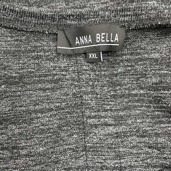 Anna Bella Cozy Cute Knit Sweater 3/4 Sleeve w Silver Studded Cat Design sz 2XL - Picture 5 of 8